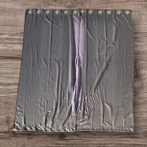 Gray Silver Curtain Panels With Grommets Room Darkening 100% Polyester 6 Panels